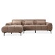 ΚΑΝΑΠΕΣ ΑΡΙΣΤΕΡΗ ΓΩΝΙΑ DIVYA HM3267.01L ΣΥΝΘ.SUEDE ΑΝΟΙΧΤΟ ΚΑΦΕ 264x175x99Υεκ.