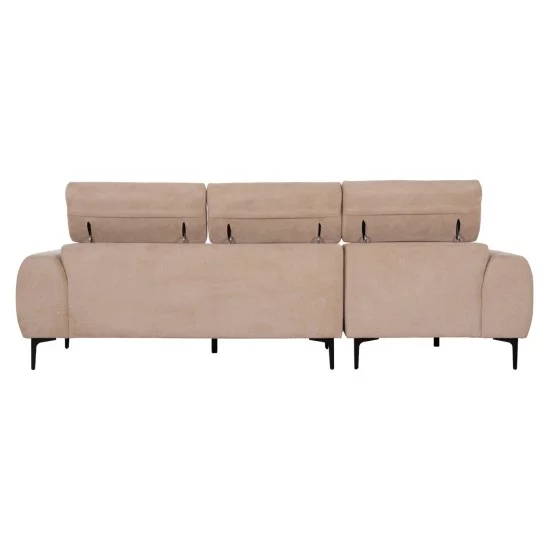 ΚΑΝΑΠΕΣ ΑΡΙΣΤΕΡΗ ΓΩΝΙΑ DIVYA HM3267.11L ΜΠΕΖ ΥΦΑΣΜΑ 260x100-174x104Υεκ.