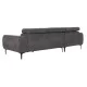 ΚΑΝΑΠΕΣ ΑΡΙΣΤΕΡΗ ΓΩΝΙΑ DIVYA HM3267.12L ΓΚΡΙ ΥΦΑΣΜΑ 260x100-174x104Υεκ.