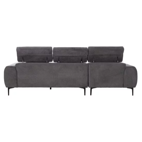 ΚΑΝΑΠΕΣ ΑΡΙΣΤΕΡΗ ΓΩΝΙΑ DIVYA HM3267.12L ΓΚΡΙ ΥΦΑΣΜΑ 260x100-174x104Υεκ.