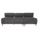 ΚΑΝΑΠΕΣ ΑΡΙΣΤΕΡΗ ΓΩΝΙΑ DIVYA HM3267.12L ΓΚΡΙ ΥΦΑΣΜΑ 260x100-174x104Υεκ.