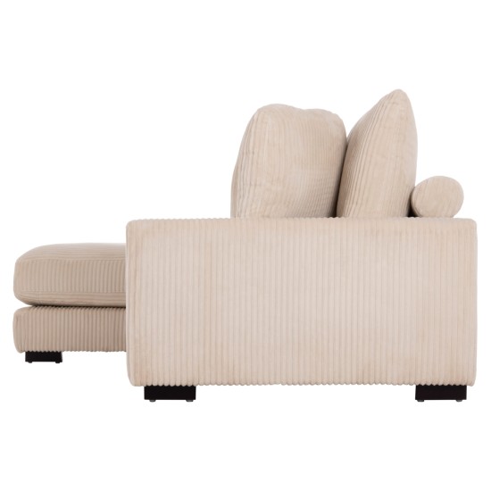 ΚΑΝΑΠΕΣ ΑΡΙΣΤΕΡΗ ΓΩΝΙΑ CRANFIELD HM3287.02L ΜΠΕΖ ΡΙΓΕ ΥΦΑΣΜΑ 315x167(γωνία)x67Υεκ.