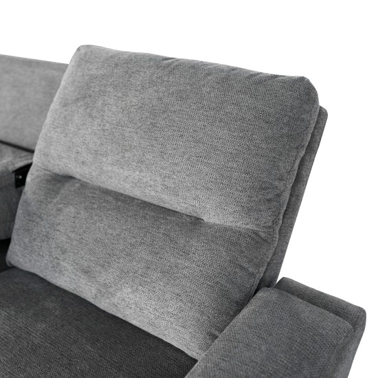 ΚΑΝΑΠΕΣ ΑΡΙΣΤΕΡΗ ΓΩΝΙΑ SYNTHIA HM3308.03L ΑΝΑΚΛΙΣΗ & ΑΠΟΘ.ΧΩΡΟΣ--ΓΚΡΙ 246x159x97Υεκ