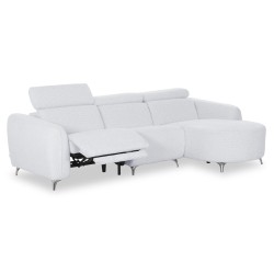 ΚΑΝΑΠΕΣ ΔΕΞΙΑ ΓΩΝΙΑ 3Θ ΜΕ RECLINE VALENTE HM3317.02R ΜΠΕΖ ΥΦΑΣΜΑ 275x160x104Yεκ
