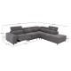 ΚΑΝΑΠΕΣ ΔΕΞΙΑ ΓΩΝΙΑ 5Θ ΜΕ RECLINE LUNARIS HM3316.02R ΕΚΡΟΥ ΥΦΑΣΜΑ 307x267x94Yεκ