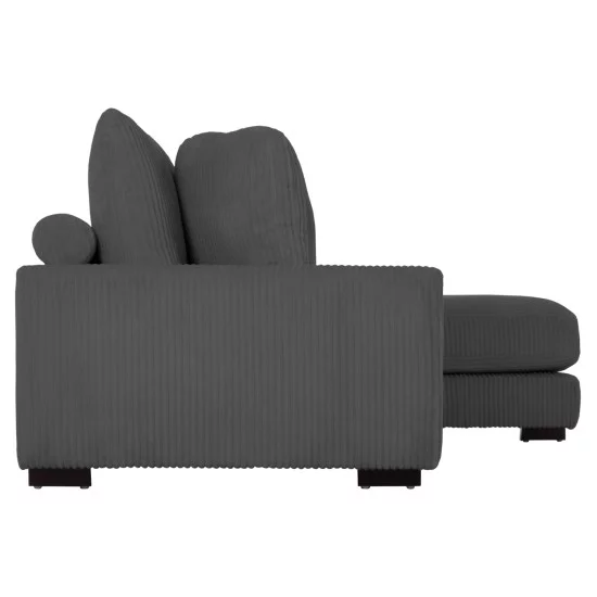 ΚΑΝΑΠΕΣ ΔΕΞΙΑ ΓΩΝΙΑ CRANFIELD HM3287.01R ΓΚΡΙ ΡΙΓΕ ΥΦΑΣΜΑ 315x167(γωνία)x67Υεκ.