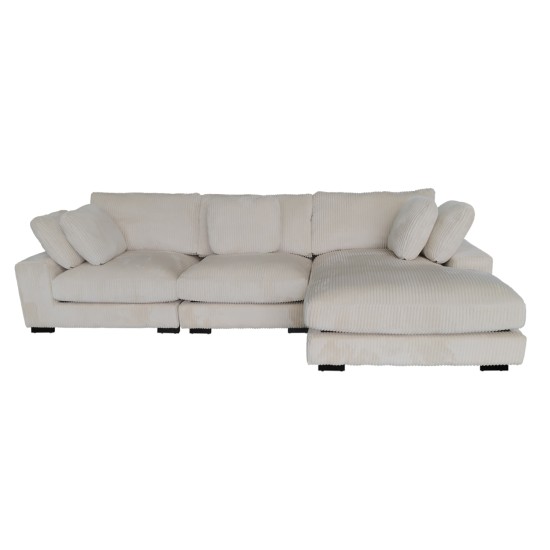 ΚΑΝΑΠΕΣ ΔΕΞΙΑ ΓΩΝΙΑ CRANFIELD HM3287.02R ΜΠΕΖ ΡΙΓΕ ΥΦΑΣΜΑ 313x169(γωνία)x80Υεκ.