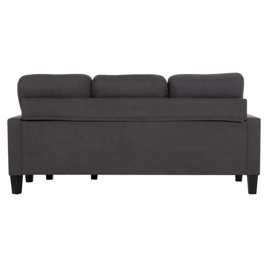 ΚΑΝΑΠΕΣ ΓΩΝΙΑ ΑΝΑΣΤΡΕΨΙΜΗ MEGGY HM3297.11 ΓΚΡΙ ΥΦΑΣΜΑ 184.5x75-129x86Yεκ.