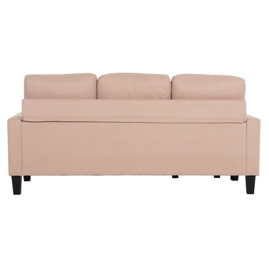ΚΑΝΑΠΕΣ ΓΩΝΙΑ ΑΝΑΣΤΡΕΨΙΜΗ MEGGY HM3297.13 ΜΠΕΖ ΥΦΑΣΜΑ 184.5x75-129x86Yεκ.