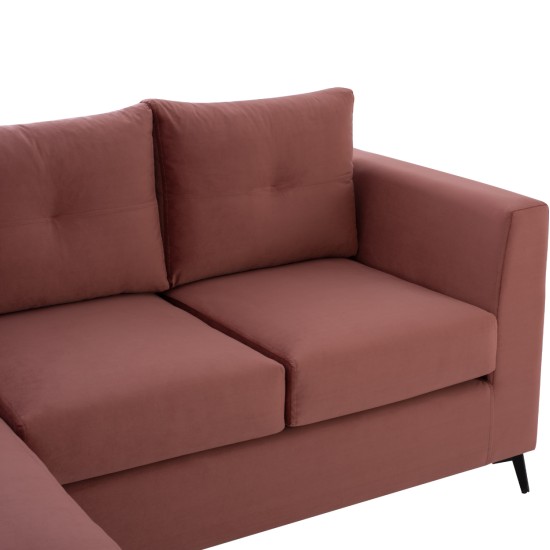 ΚΑΝΑΠΕΣ ΓΩΝΙΑ ΑΝΑΣΤΡΕΨΙΜΗ PONZA ΥΦΑΣΜΑ ΑΛΕΚΙΑΣΤΟ ΜΕΝΤΑ 200x140x88Υεκ. HM3251.07