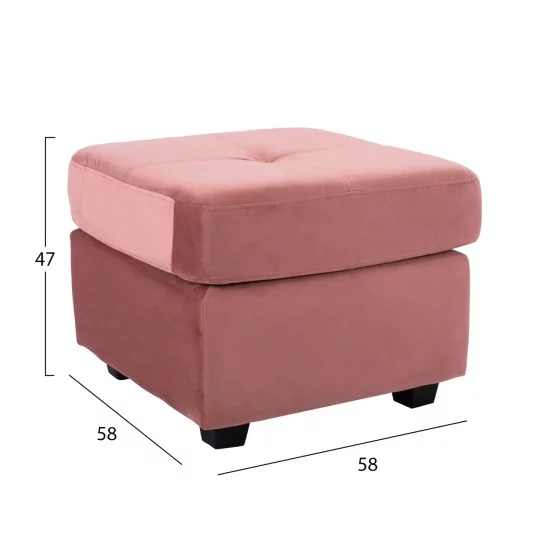 ΚΑΝΑΠΕΣ ΓΩΝΙΑ ΑΝΑΣΤΡΕΨΙΜΗ PAGE ΥΦΑΣΜΑ ΒΕΛΟΥΔΟ ΣΑΠΙΟ ΜΗΛΟ 207x145x85Y εκ.HM3004.12