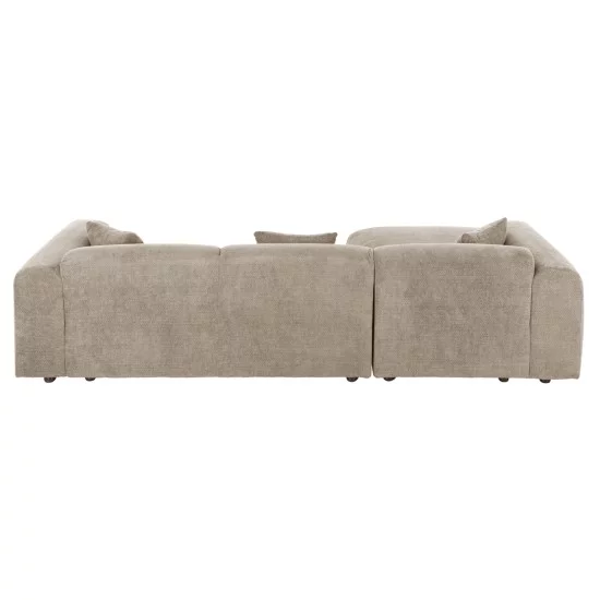 ΚΑΝΑΠΕΣ ΓΩΝΙΑ (ΑΡΙΣΤΕΡΗ) BRICKEN HM3275.01L ΜΠΕΖ ΥΦΑΣΜΑ 110-282x98-160x72Υεκ.