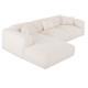 ΚΑΝΑΠΕΣ ΓΩΝΙΑ (ΑΡΙΣΤΕΡΗ) BRICKEN HM3275.02L ΛΕΥΚΟ ΥΦΑΣΜΑ 110-282x98-160x72Υεκ.