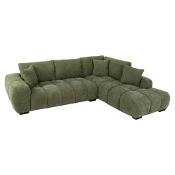 ΚΑΝΑΠΕΣ ΓΩΝΙΑ (ΔΕΞΙΑ) COVEN HM3266.14R ΠΡΑΣΙΝΟ ΥΦΑΣΜΑ 298x102-208x85Υεκ.