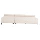ΚΑΝΑΠΕΣ ΓΩΝΙΑ (ΔΕΞΙΑ) NOA HM3278.01R ΕΚΡΟΥ ΥΦΑΣΜΑ 288x90-157x67-80Υεκ.