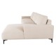 ΚΑΝΑΠΕΣ ΓΩΝΙΑ (ΔΕΞΙΑ) NOA HM3278.01R ΕΚΡΟΥ ΥΦΑΣΜΑ 288x90-157x67-80Υεκ.
