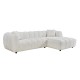 ΚΑΝΑΠΕΣ ΓΩΝΙΑ (ΔΕΞΙΑ) LYKKE HM3326.02R ΕΚΡΟΥ ΥΦΑΣΜΑ 280x89-165(η γωνία)x70Υεκ