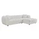 ΚΑΝΑΠΕΣ ΓΩΝΙΑ (ΔΕΞΙΑ) LYKKE HM3326.02R ΕΚΡΟΥ ΥΦΑΣΜΑ 280x89-165(η γωνία)x70Υεκ