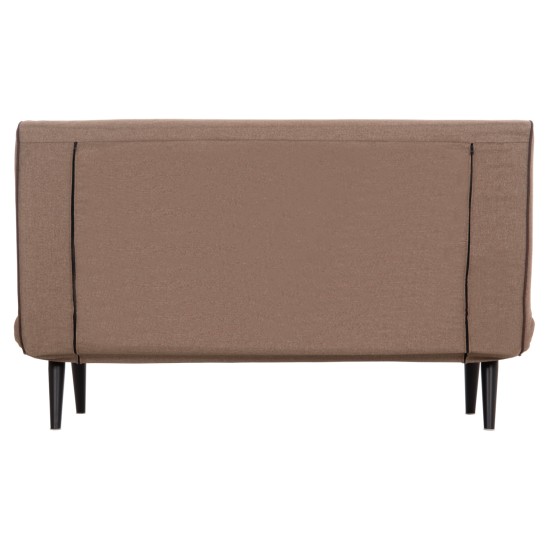 ΚΑΝΑΠΕΣ ΚΡΕΒΑΤΙ 2 ΑΤΟΜΩΝ ASMA HM3077.07 ΣΚΟΥΡΟ ΜΠΕΖ ΥΦΑΣΜΑ 143x78x84Yεκ.