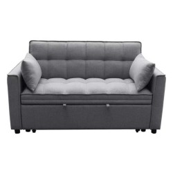 ΚΑΝΑΠΕΣ ΚΡΕΒΑΤΙ 2-ΘΕΣΙΟΣ BORG HM3289.01 ΓΚΡΙ ΥΦΑΣΜΑ 142x94x78Υεκ