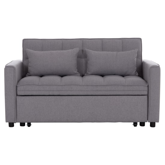 ΚΑΝΑΠΕΣ ΚΡΕΒΑΤΙ 2-ΘΕΣΙΟΣ BORG HM3289.01 ΓΚΡΙ ΥΦΑΣΜΑ 140x100x80Υεκ