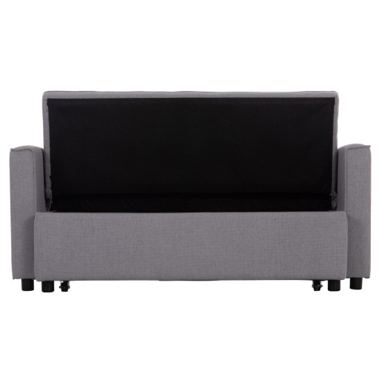 ΚΑΝΑΠΕΣ ΚΡΕΒΑΤΙ 2-ΘΕΣΙΟΣ BORG HM3289.01 ΓΚΡΙ ΥΦΑΣΜΑ 140x100x80Υεκ