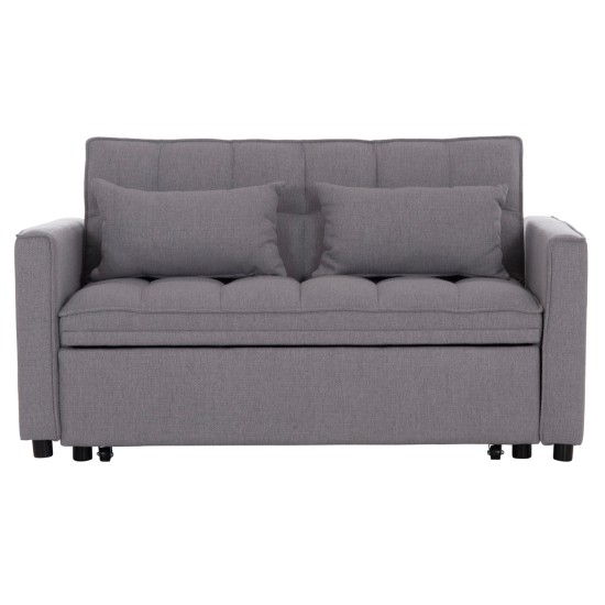 ΚΑΝΑΠΕΣ ΚΡΕΒΑΤΙ 2-ΘΕΣΙΟΣ BORG HM3289.11 ΓΚΡΙ ΥΦΑΣΜΑ 140x100x80Υεκ