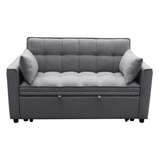 ΚΑΝΑΠΕΣ ΚΡΕΒΑΤΙ 2-ΘΕΣΙΟΣ BORG HM3289.11 ΓΚΡΙ ΥΦΑΣΜΑ 142x94x78Υεκ