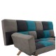 ΚΑΝΑΠΕΣ ΚΡΕΒΑΤΙ MULTICOLOR 3ΘΕΣΙΟΣ HM3167.11 182Χ80Χ88Υ εκ.