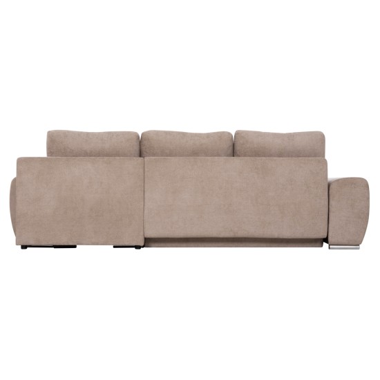 ΚΑΝΑΠΕΣ ΚΡΕΒΑΤΙ ΔΕΞΙΑ ΓΩΝΙΑ COMFYRA HM3336.03R ΜΠΕΖ ΥΦΑΣΜΑ 270x181x75Υεκ