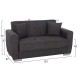 ΚΑΝΑΠΕΣ ΚΡΕΒΑΤΙ POLYA ΔΙΘΕΣΙΟΣ ΓΚΡΙ HM3241.03 153x87x77Υεκ.
