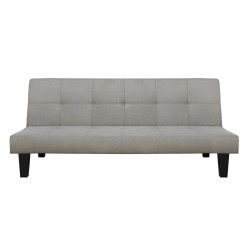 ΚΑΝΑΠΕΣ ΚΡΕΒΑΤΙ ODESSA HM3000.01 ΥΦΑΣΜΑ ΜΠΕΖ 179x80x79 εκ.