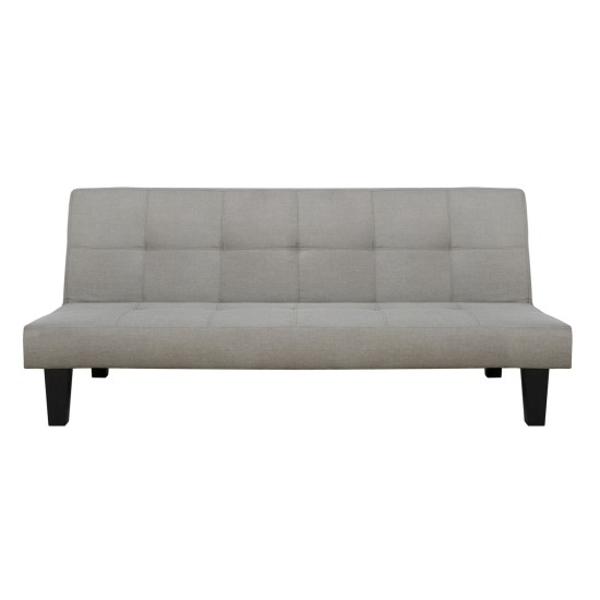 ΚΑΝΑΠΕΣ ΚΡΕΒΑΤΙ ODESSA HM3000.01 ΥΦΑΣΜΑ ΜΠΕΖ 179x80x79 εκ.