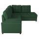 ΚΑΝΑΠΕΣ ΚΡΕΒΑΤΙ JADE HM3144.05R ΔΕΞΙΑ ΓΩΝΙΑ ΚΥΠΑΡΙΣΣΙ ΒΕΛΟΥΔΟ 250x80-180x73-88Υεκ.