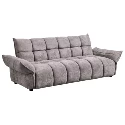 ΚΑΝΑΠΕΣ ΚΡΕΒΑΤΙ MELU HM3314.01 ΓΚΡΙ ΥΦΑΣΜΑ--ΚΑΘΙΣΜΑ POCKET SPRINGS 240-250x90x85Υεκ.