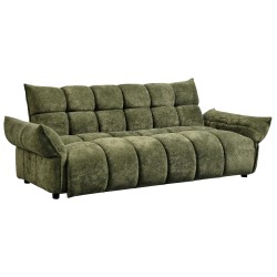 ΚΑΝΑΠΕΣ ΚΡΕΒΑΤΙ MELU HM3314.03 ΠΡΑΣΙΝΟ ΥΦΑΣΜΑ--ΚΑΘΙΣΜΑ POCKET SPRINGS 240-250x90x85Υεκ