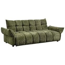 ΚΑΝΑΠΕΣ ΚΡΕΒΑΤΙ MELU HM3314.03 ΠΡΑΣΙΝΟ ΥΦΑΣΜΑ--ΚΑΘΙΣΜΑ POCKET SPRINGS 240-250x90x85Υεκ