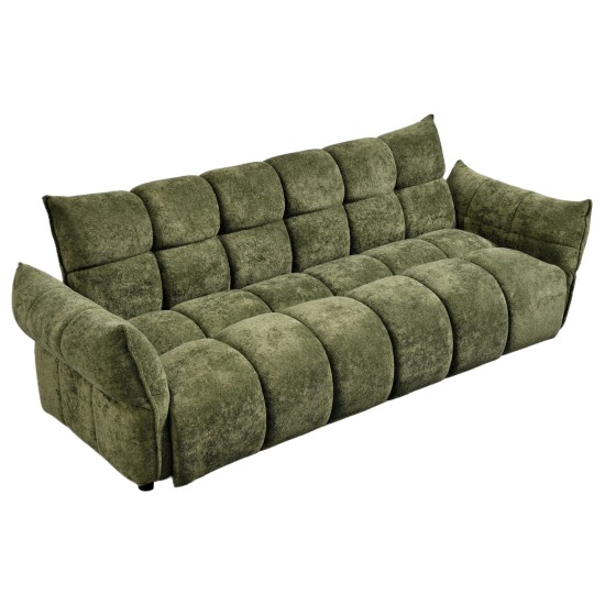 ΚΑΝΑΠΕΣ ΚΡΕΒΑΤΙ MELU HM3314.03 ΠΡΑΣΙΝΟ ΥΦΑΣΜΑ--ΚΑΘΙΣΜΑ POCKET SPRINGS 240-250x90x85Υεκ