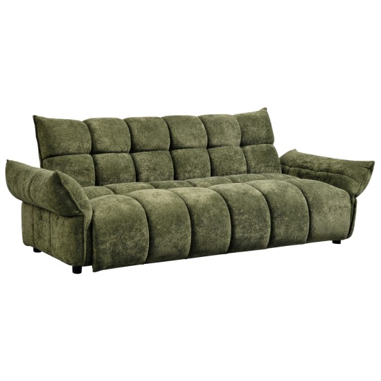 ΚΑΝΑΠΕΣ ΚΡΕΒΑΤΙ MELU HM3314.03 ΠΡΑΣΙΝΟ ΥΦΑΣΜΑ--ΚΑΘΙΣΜΑ POCKET SPRINGS 240-250x90x85Υεκ