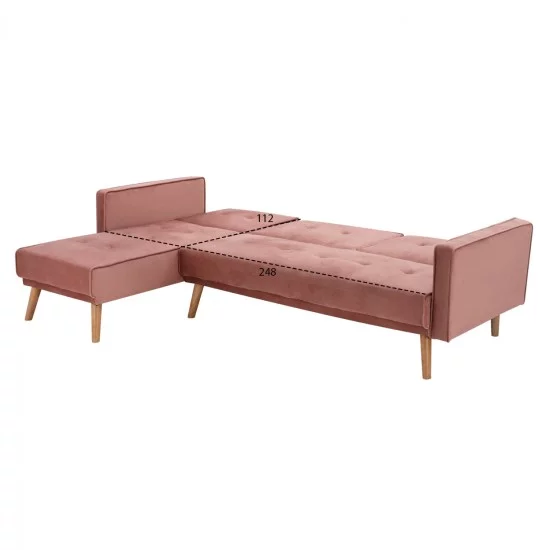 ΚΑΝΑΠΕΣ ΚΡΕΒΑΤΙ ΓΩΝΙΑ ΑΝΑΣΤΡΕΨΙΜΗ TALIA HM3153.02 ΒΕΛΟΥΔΟ ΣΑΠΙΟ ΜΗΛΟ 267x153x85 εκ ΚΑΝΑΠΕΣ ΚΡΕΒΑΤΙ ΓΩΝΙΑ ΑΝΑΣΤΡΕΨΙΜΗ TALIA HM3153.02 ΒΕΛΟΥΔΟ ΣΑΠΙΟ ΜΗΛΟ 267x153x85 εκ