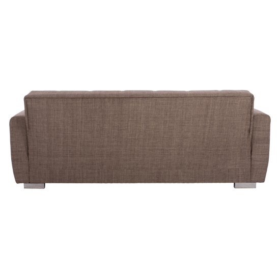 ΚΑΝΑΠΕΣ ΚΡΕΒΑΤΙ POLYA ΤΡΙΘΕΣΙΟΣ ΚΑΦΕ HM3240.02 215x80x77 εκ.