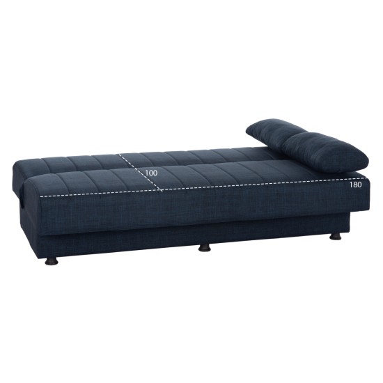 ΚΑΝΑΠΕΣ ΚΡΕΒΑΤΙ ANDRI ΤΡΙΘΕΣΙΟΣ ΜΠΛΕ HM3239.07 180x83x74Y εκ.