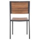 ΚΑΡΕΚΛΑ ΑΛΟΥΜΙΝΙΟΥ SAGA HM6063.02 ΣΚΟΥΡΟ ΓΚΡΙ ΜΕ POLYWOOD 46x52x86Υεκ.
