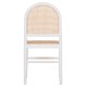 ΚΑΡΕΚΛΑ ΑΠΟ ΟΞΙΑ ΣΕ ΛΕΥΚΟ-RATTAN ΜΠΕΖ HM9407.03 43x50x87Yεκ.