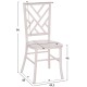 ΚΑΡΕΚΛΑ ΑΠΟ ΞΥΛΟ ΤΟΟΝ WHITE WASH 44.5x48x96Υεκ.HM9410.05