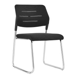 ΚΑΡΕΚΛΑ ΕΠΙΣΚΕΠΤΗ TRABBEL HM1211.01 MESH ΥΦΑΣΜΑ ΜΑΥΡΟ-ΜΕΤΑΛΛΙΚΑ ΠΟΔΙΑ 49x59x82Υεκ