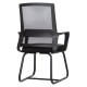 ΚΑΡΕΚΛΑ ΕΠΙΣΚΕΠΤΗ CASTER HM1228.01 PP--MESH--ΜΕΤΑΛΛΟ ΜΑΥΡΟ 46x52x94Υεκ