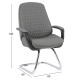 ΚΑΡΕΚΛΑ ΕΠΙΣΚΕΠΤΗ VELUM-s HM1235.10 ΓΚΡΙ PU--ΒΑΣΗ ΧΡΩΜΙΟΥ 71x60x100Υεκ.