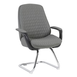 ΚΑΡΕΚΛΑ ΕΠΙΣΚΕΠΤΗ VELUM-s HM1235.10 ΓΚΡΙ PU--ΒΑΣΗ ΧΡΩΜΙΟΥ 71x60x100Υεκ.