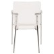 ΚΑΡΕΚΛΑ QUESTA ΜΕ ΜΠΡΑΤΣΑ HM1070.02 ΛΕΥΚΗ 53x62x83Υεκ.